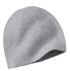 L.L. Bean Classic Cashmere Beanie Hat | OS  Lt Grey Heather NWT